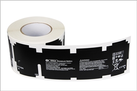 網紋電池不干膠標簽